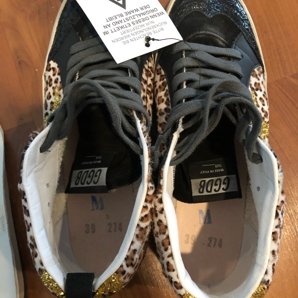 Golden Goose Mid Star Leopard Sz 39 - Picture 8 of 8